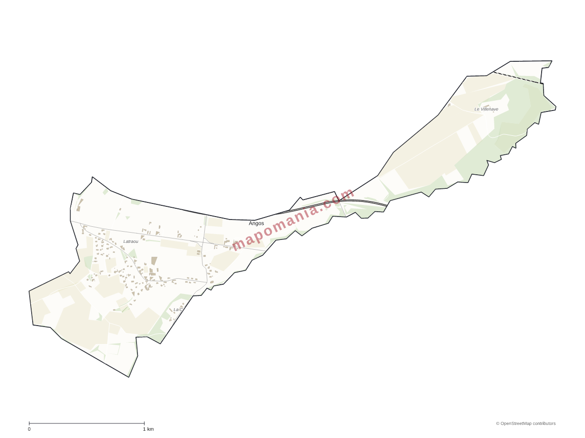 Carte de Angos à personnaliser