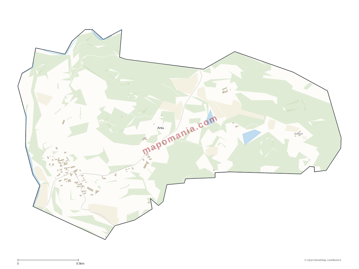 Carte de Anla à personnaliser