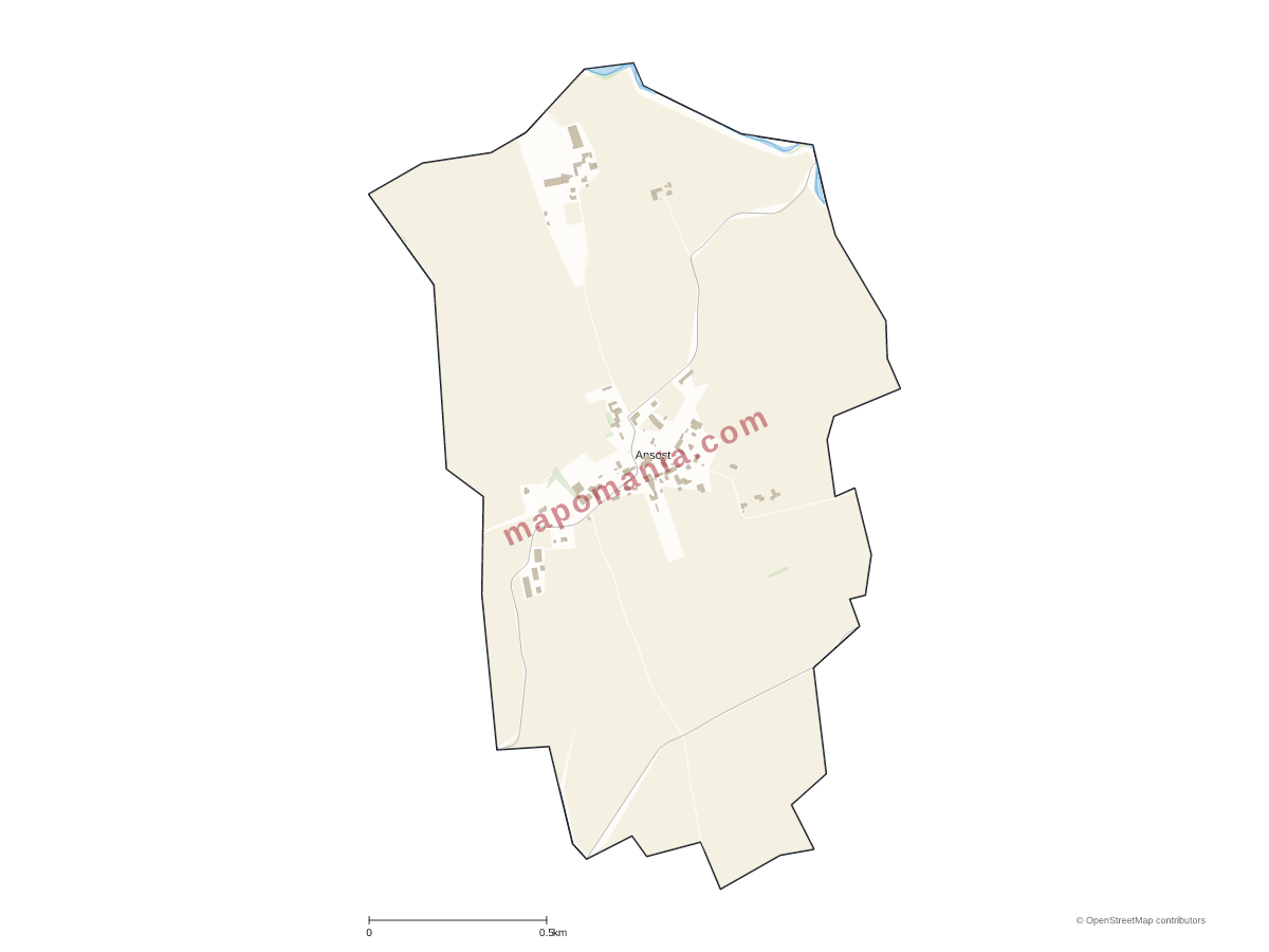 Carte de Ansost à personnaliser