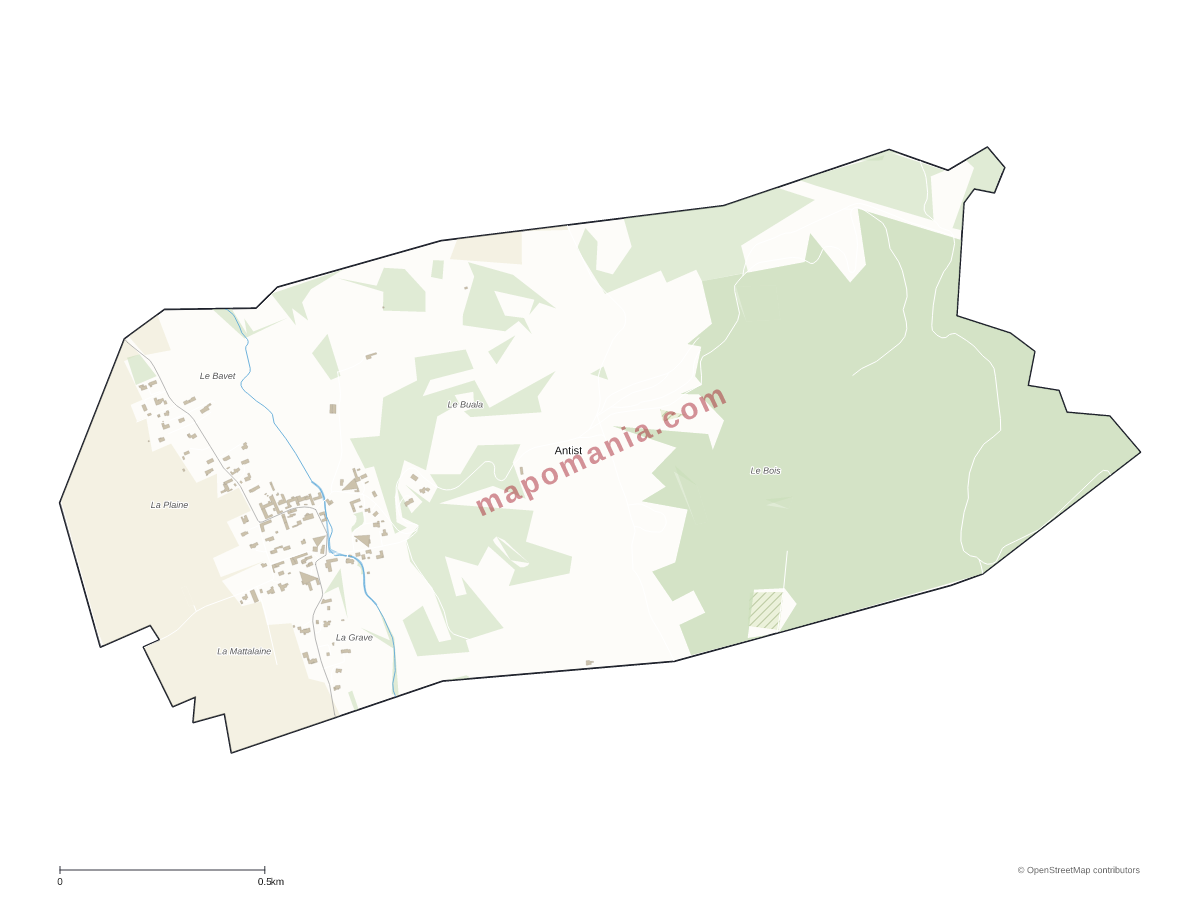 Carte de Antist à personnaliser
