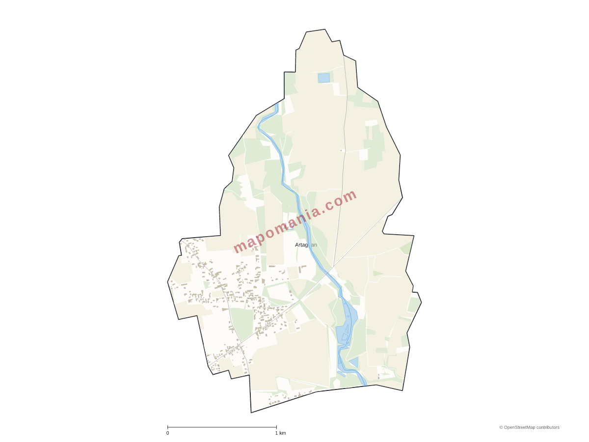 Carte de Artagnan à personnaliser