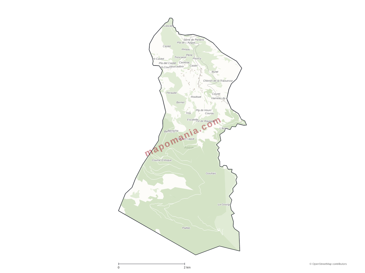 Carte de Asque à personnaliser