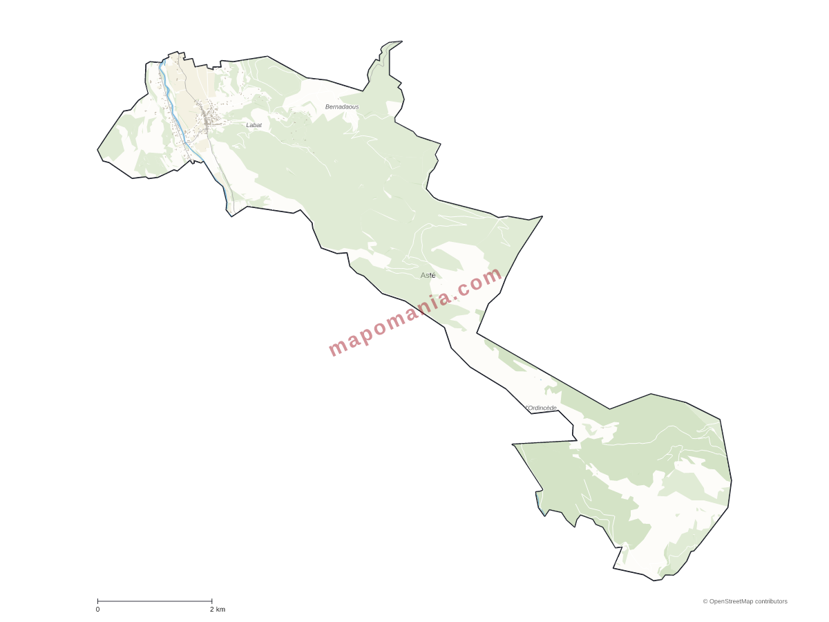 Carte de Asté à personnaliser