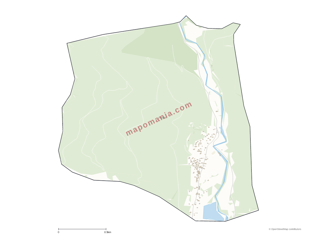 Carte de Avajan à personnaliser