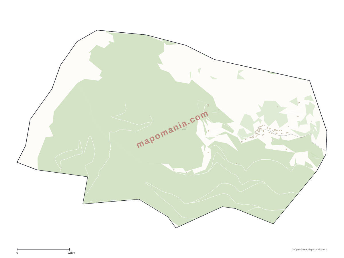 Carte de Barrancoueu à personnaliser