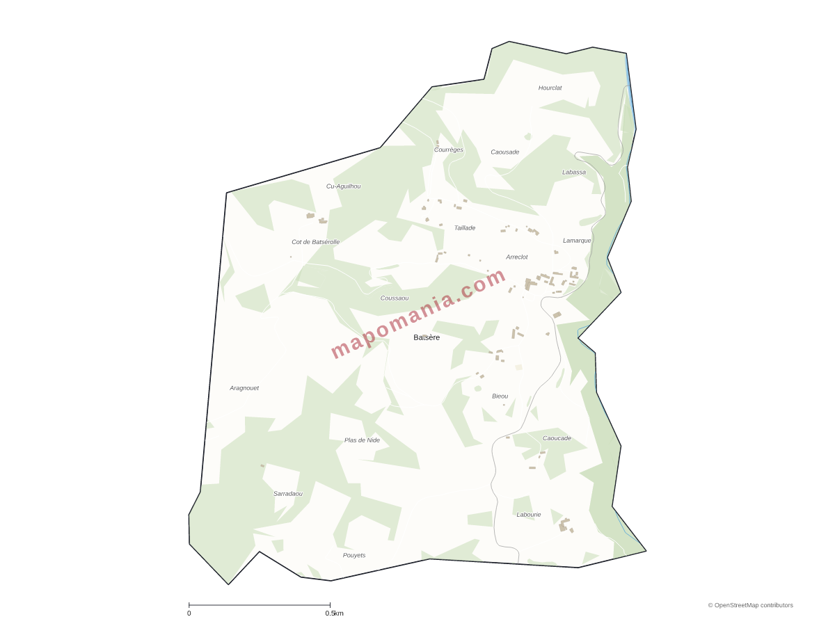Carte de Batsère à personnaliser