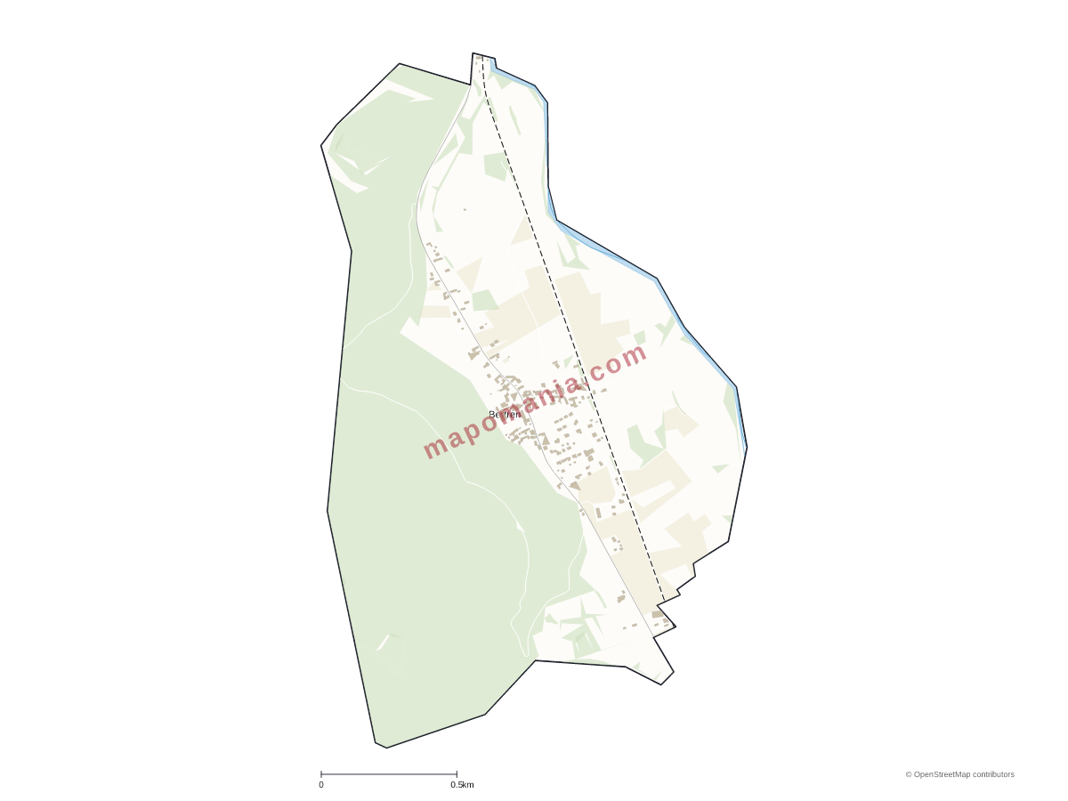 Carte de Bertren à personnaliser