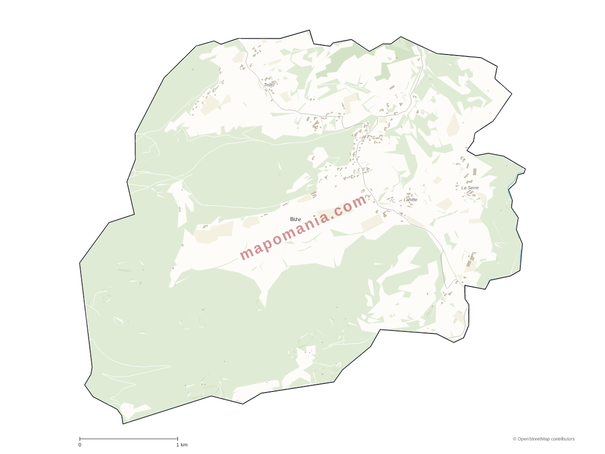 Carte de Bize à personnaliser