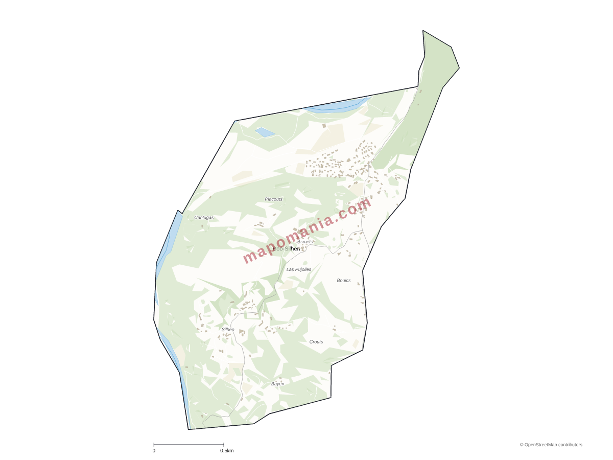 Carte de Boô-Silhen à personnaliser