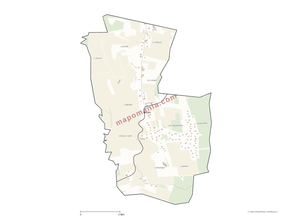 Carte de Boulin à personnaliser