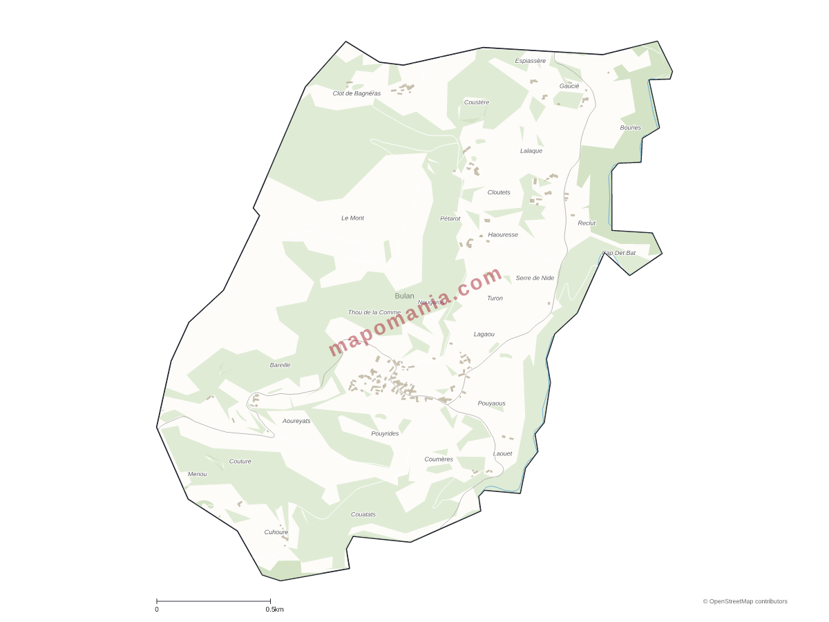 Carte de Bulan à personnaliser