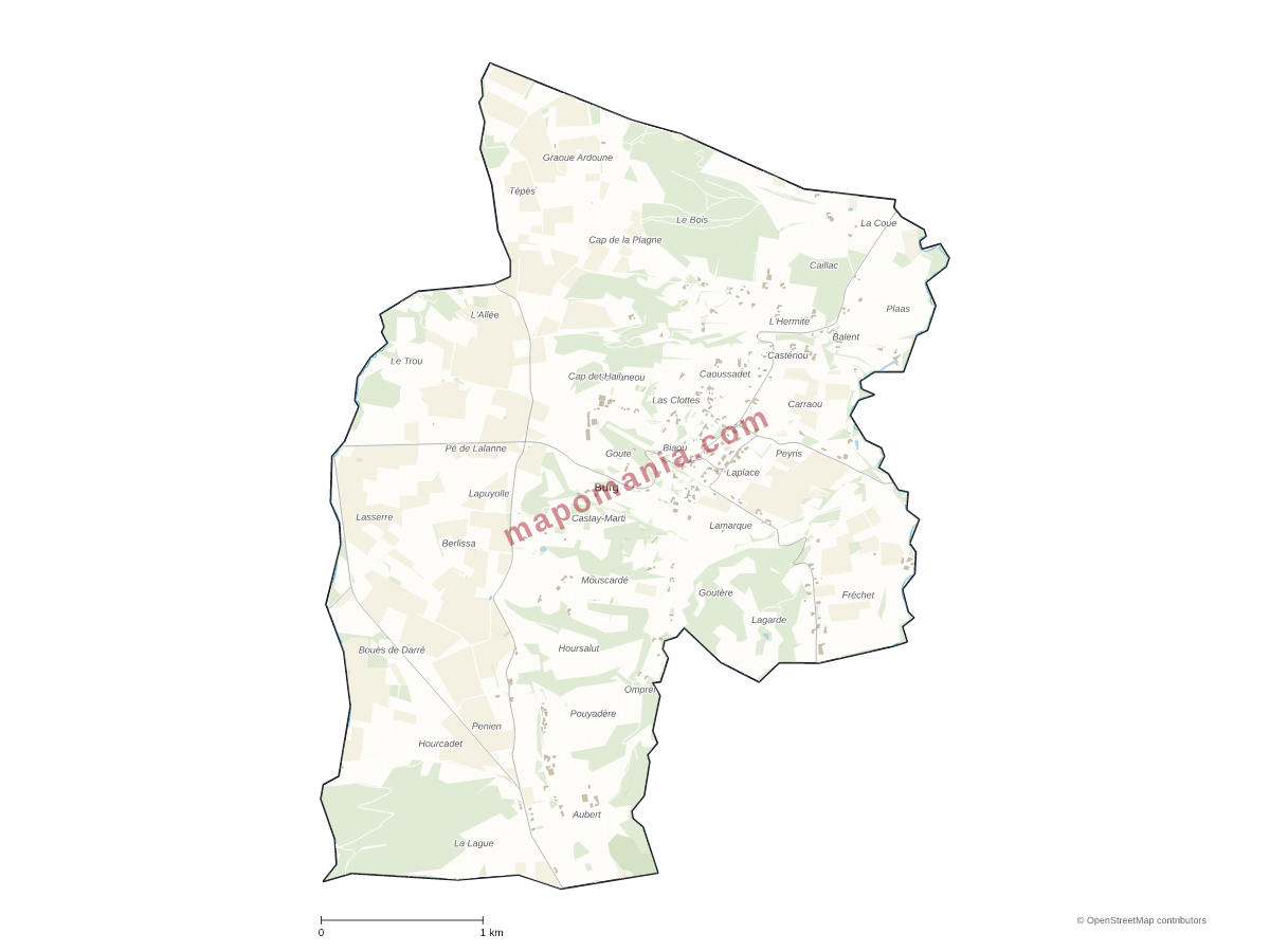 Carte de Burg à personnaliser