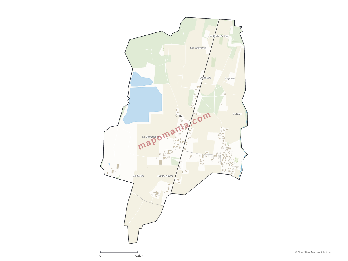 Carte de Chis à personnaliser