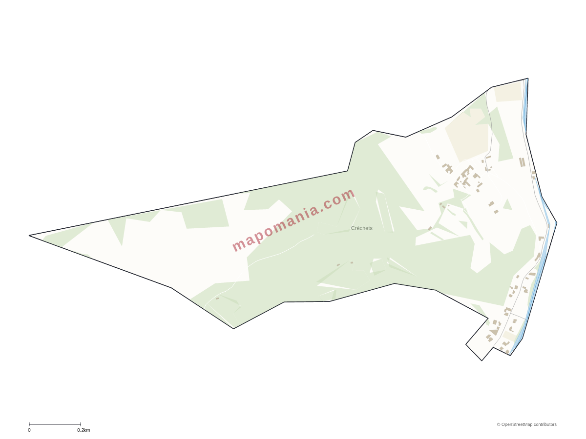 Carte de Créchets à personnaliser