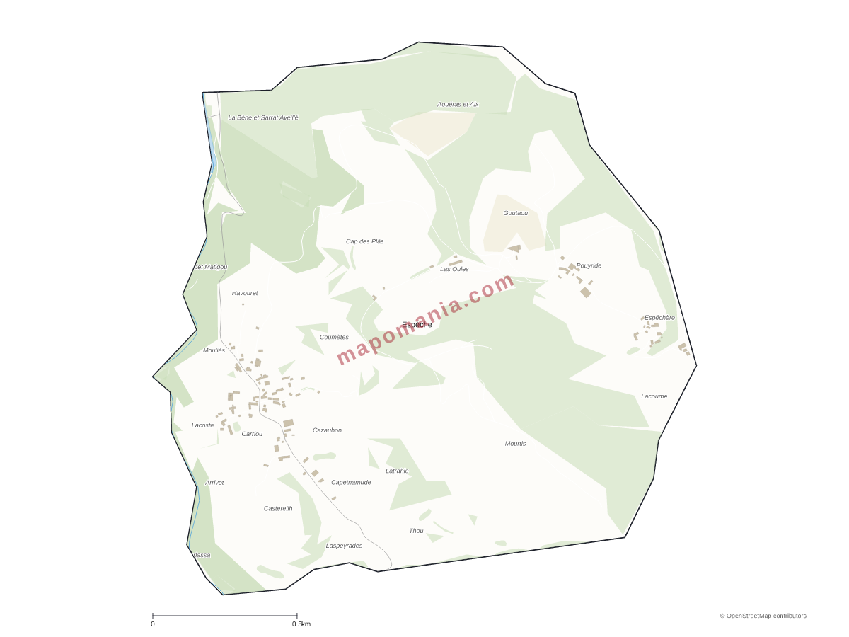 Carte de Espèche à personnaliser