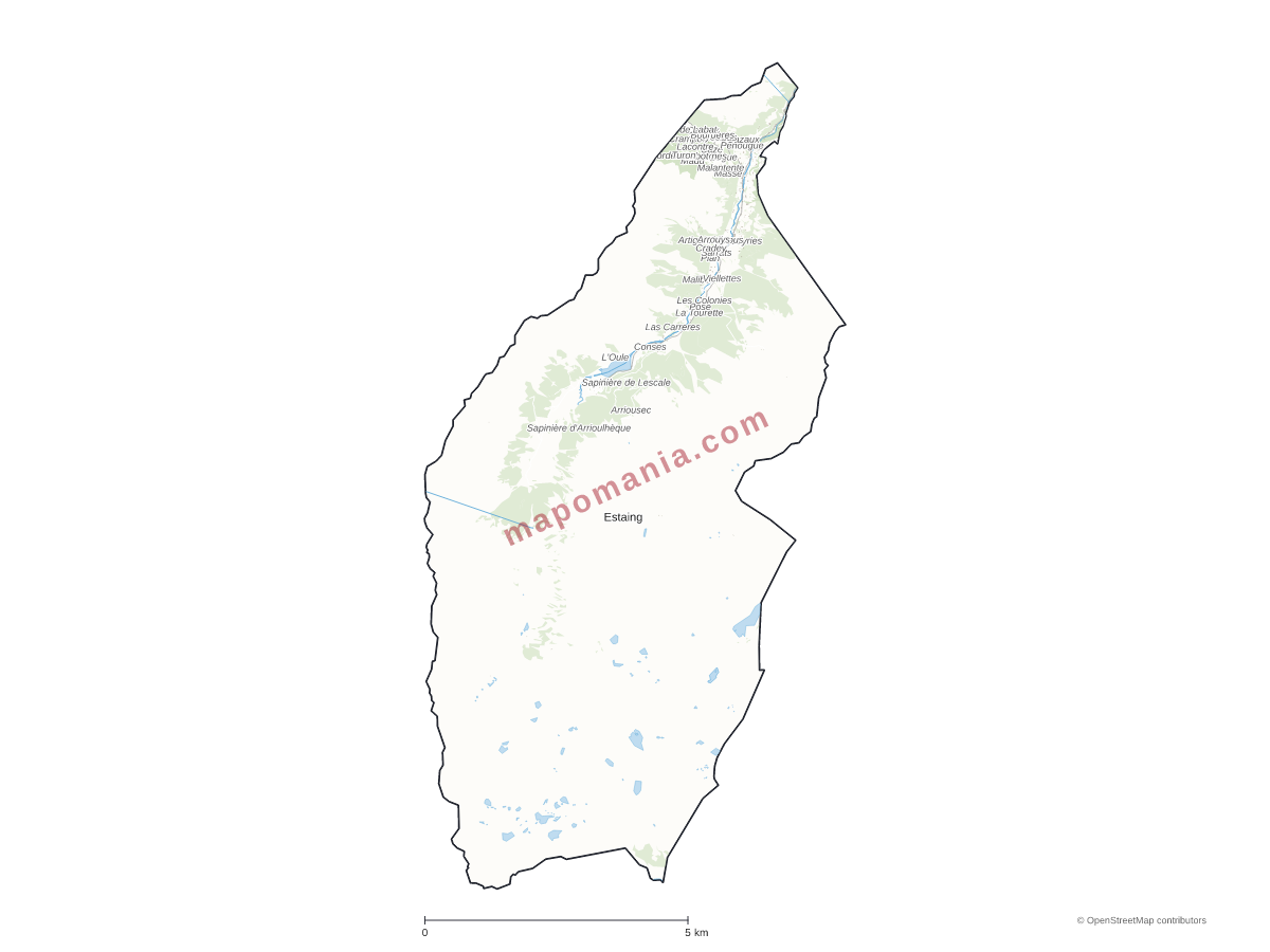Carte de Estaing à personnaliser