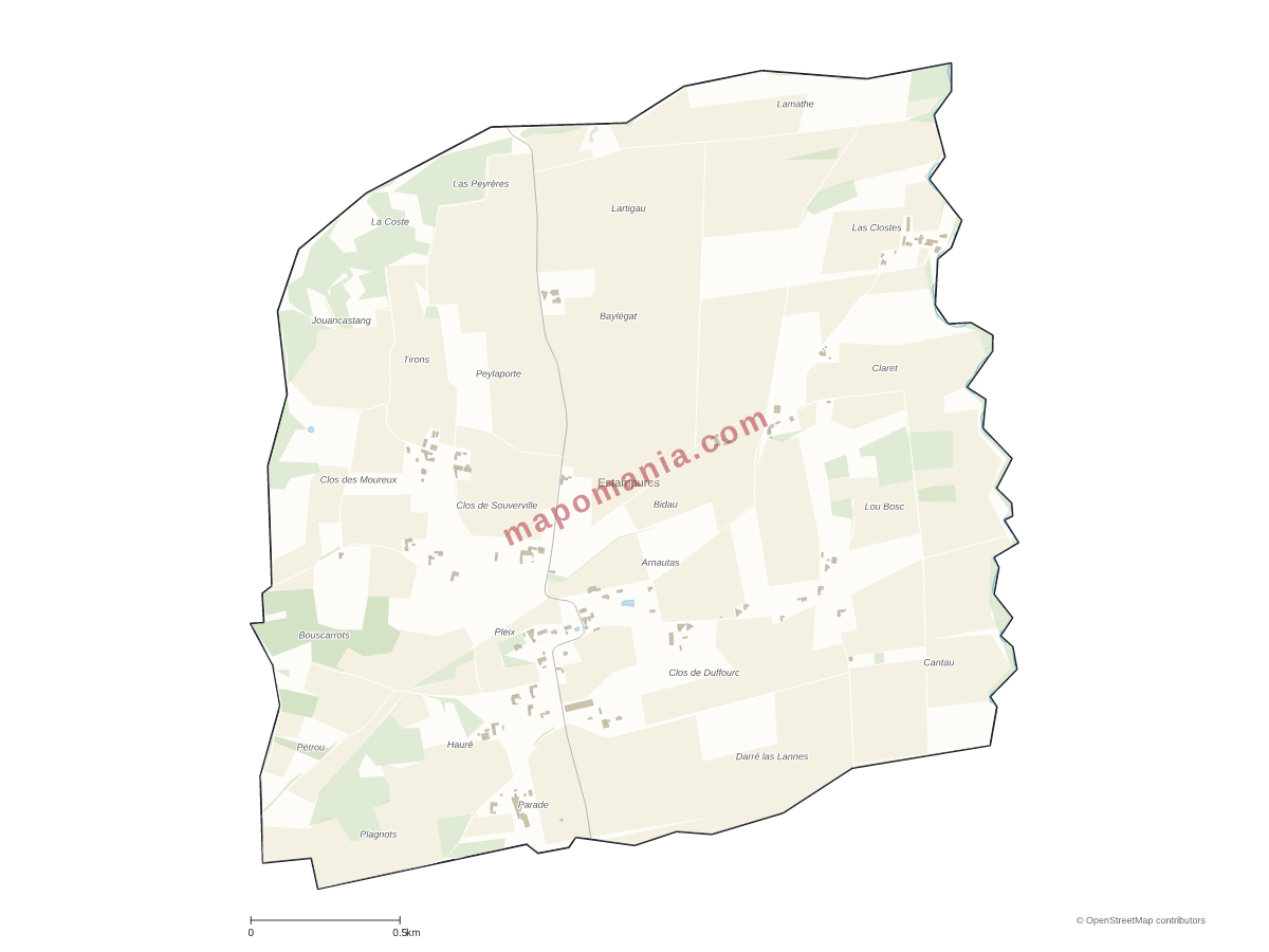 Carte de Estampures à personnaliser