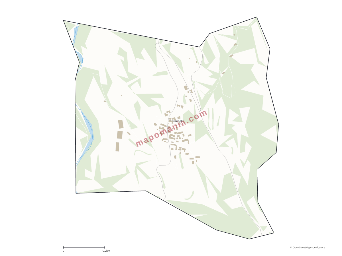 Carte de Estarvielle à personnaliser