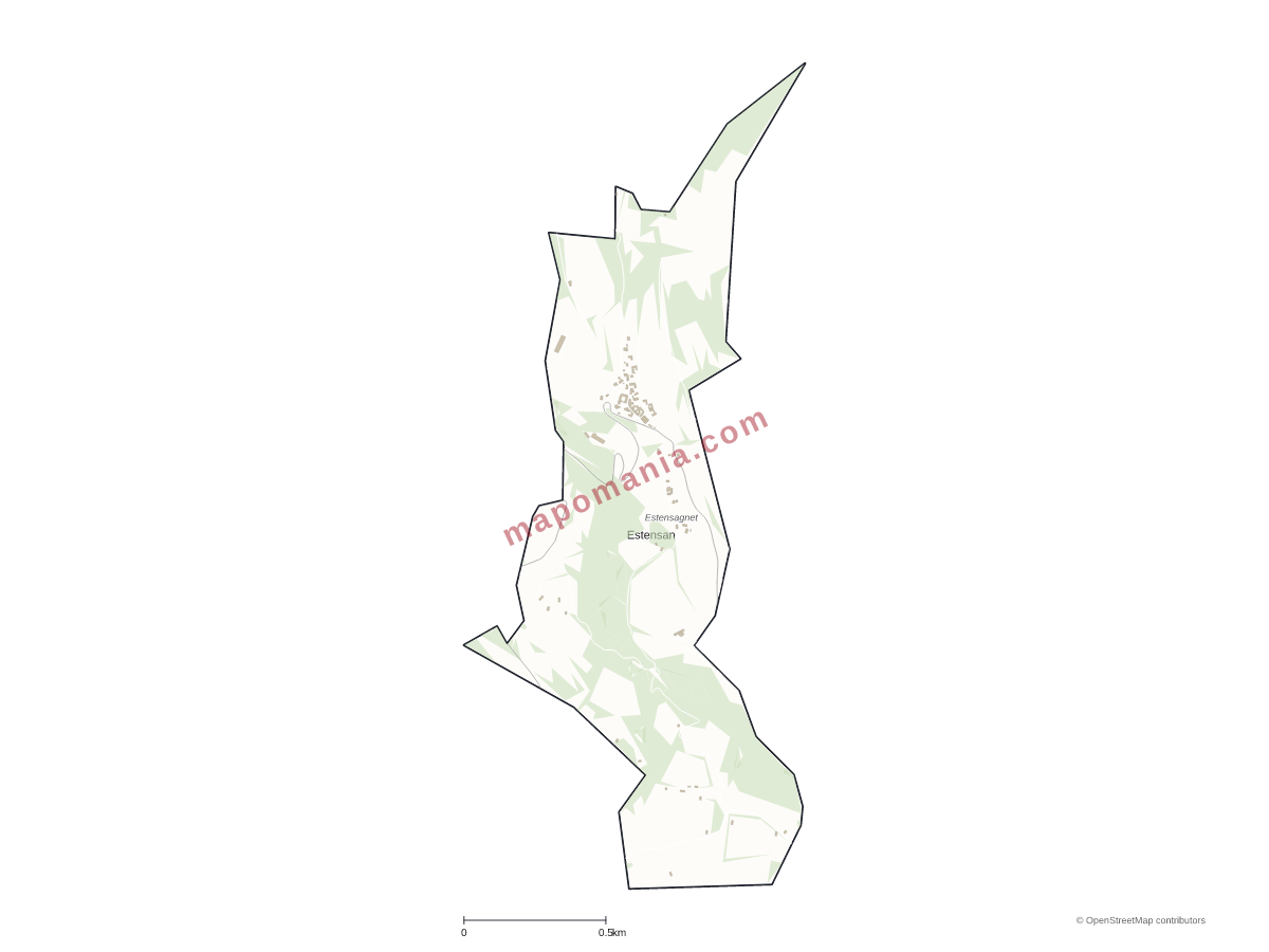Carte de Estensan à personnaliser