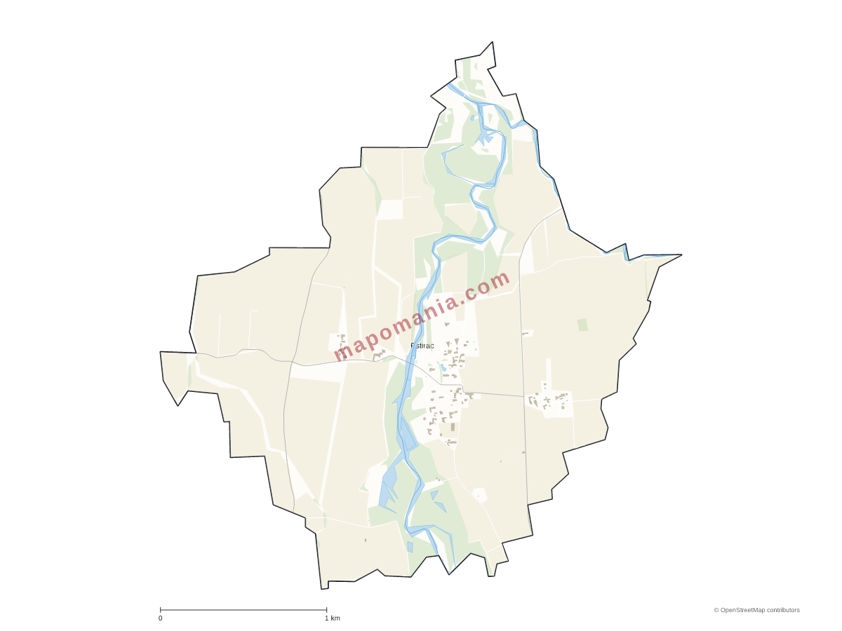 Carte de Estirac à personnaliser