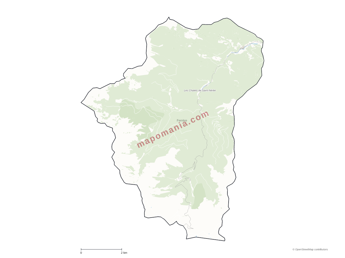 Carte de Ferrère à personnaliser