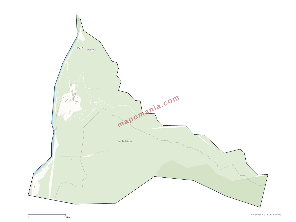 Carte de Fréchet-Aure à personnaliser