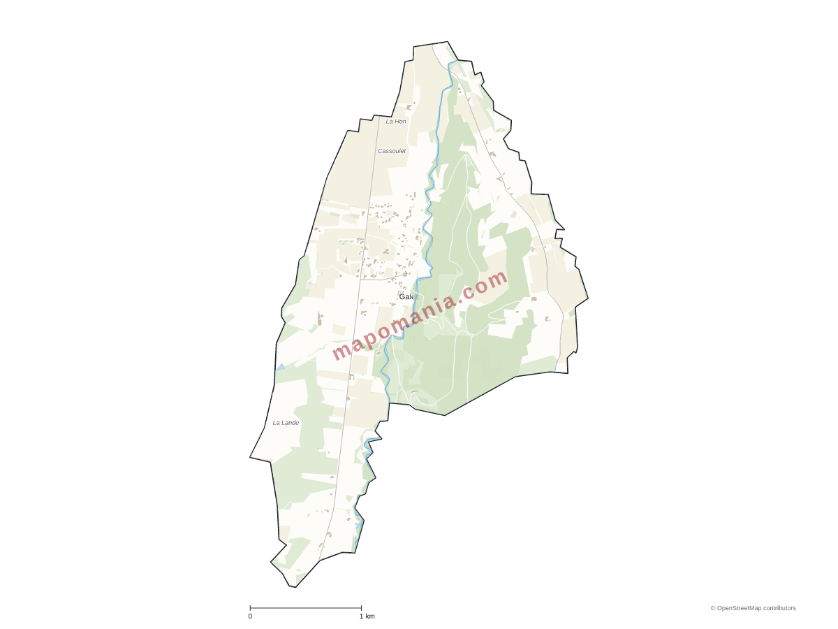 Carte de Galez à personnaliser