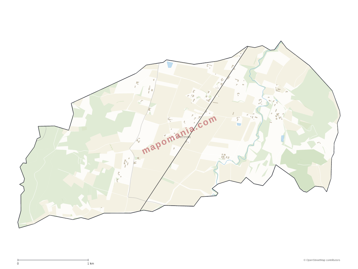 Carte de Gaussan à personnaliser
