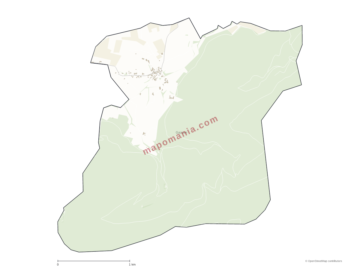 Carte de Gazave à personnaliser
