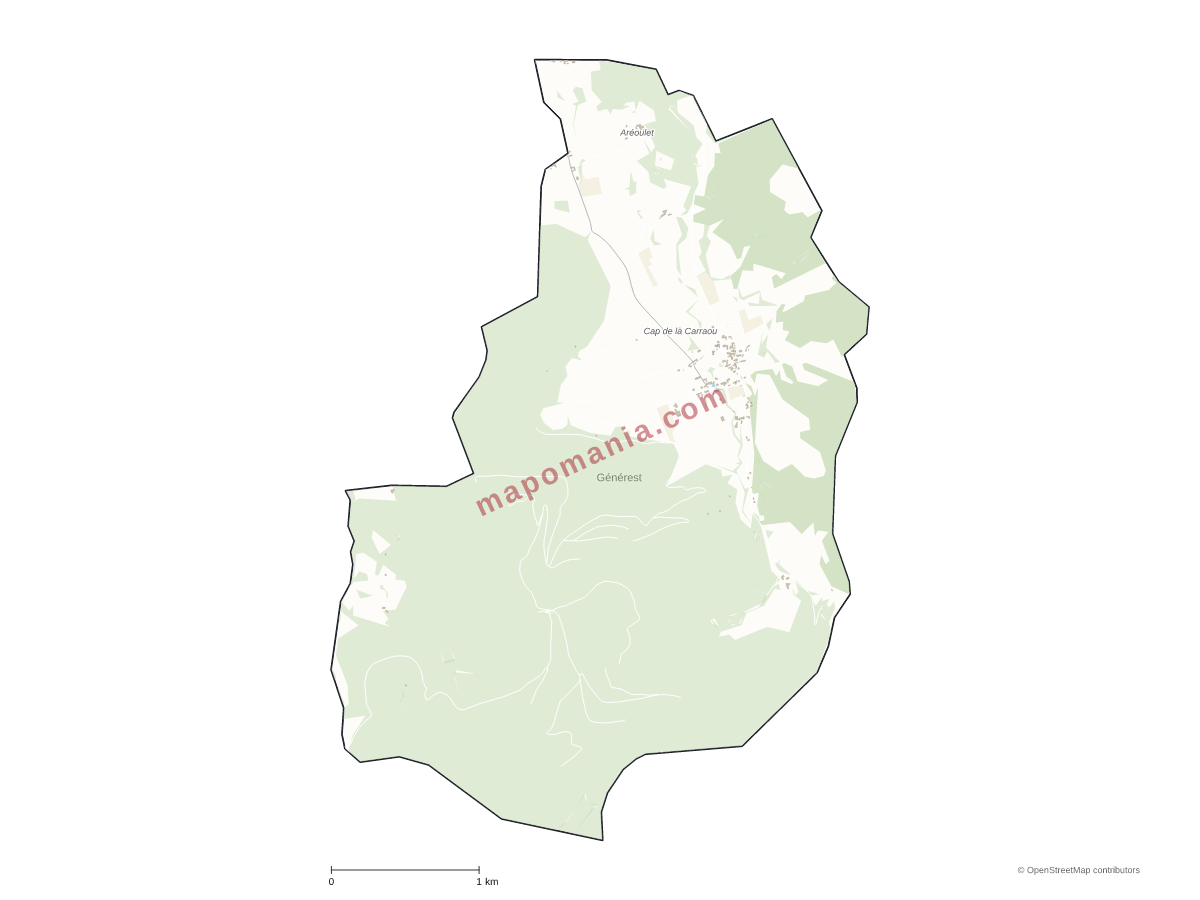 Carte de Générest à personnaliser