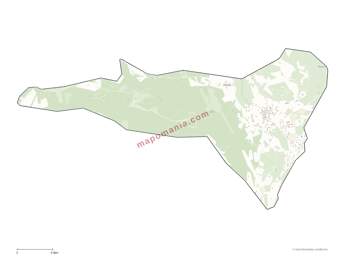 Carte de Gez à personnaliser