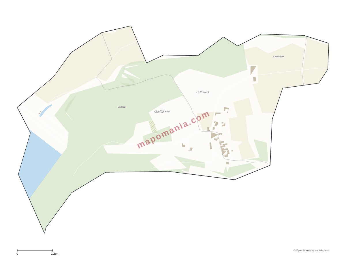 Carte de Gonez à personnaliser