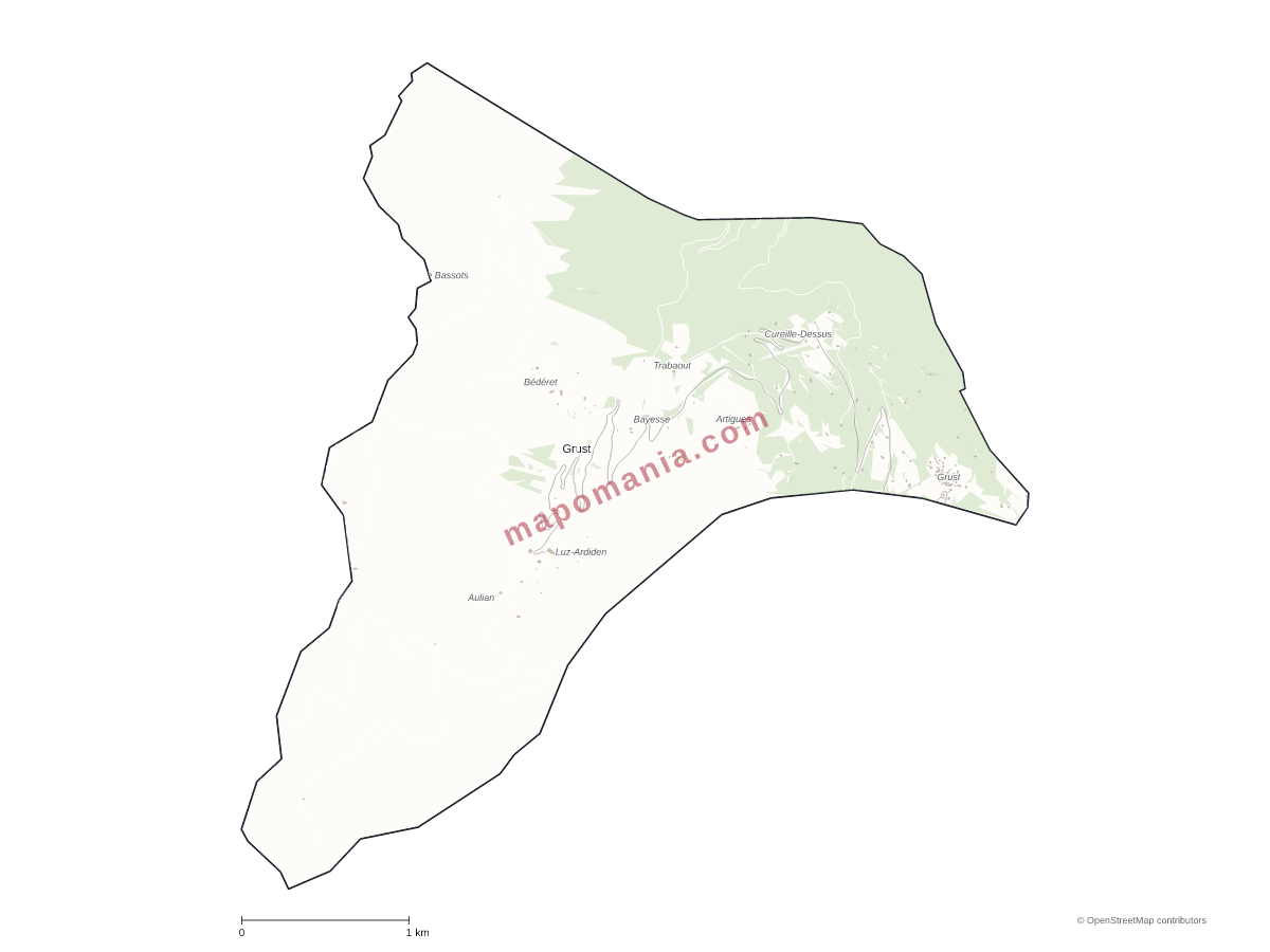Carte de Grust à personnaliser