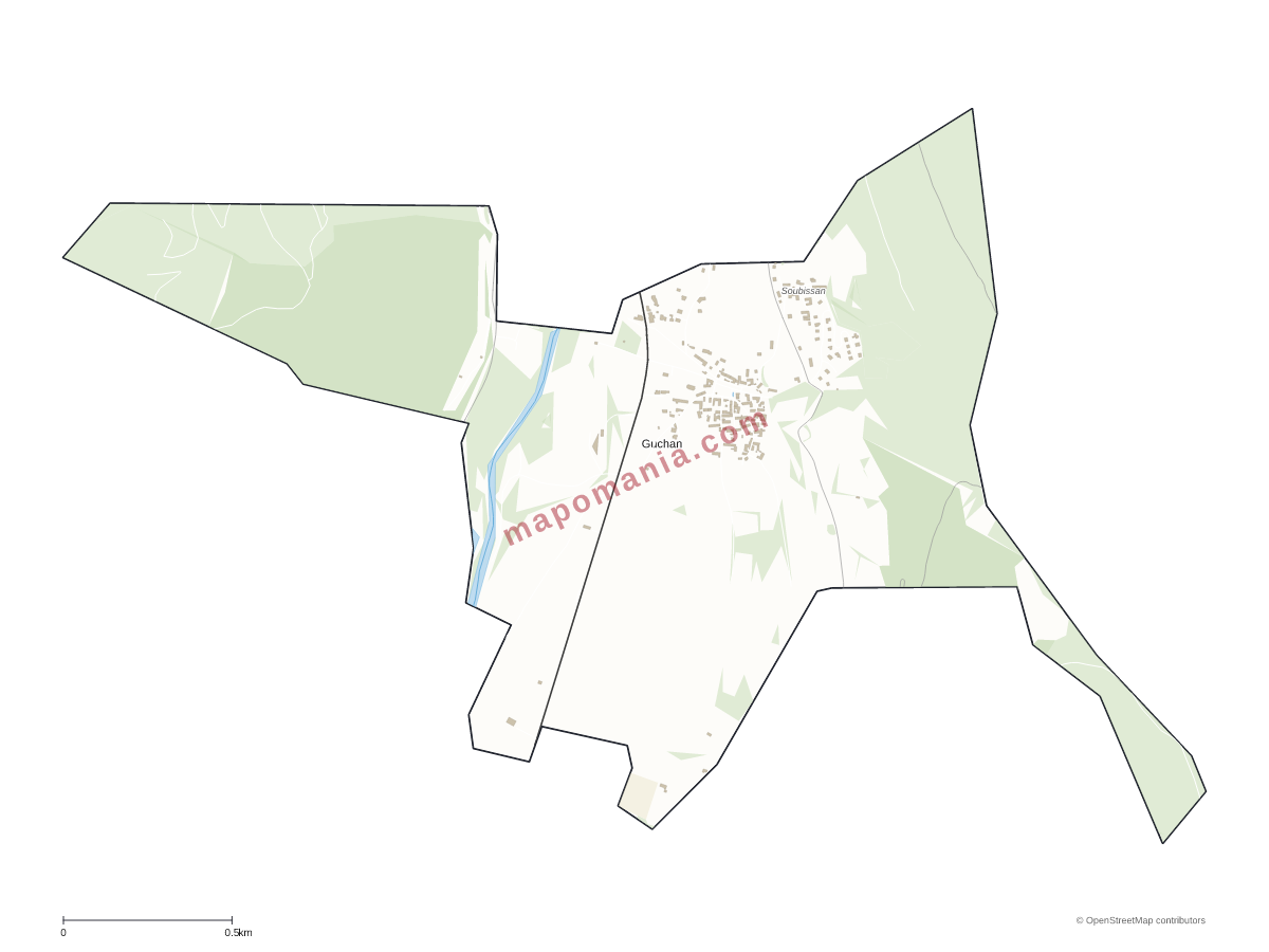 Carte de Guchan à personnaliser