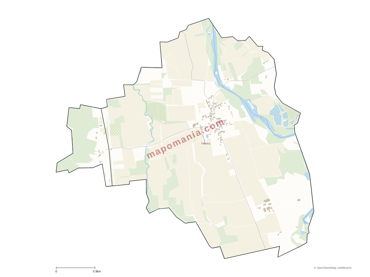 Carte de Hères à personnaliser