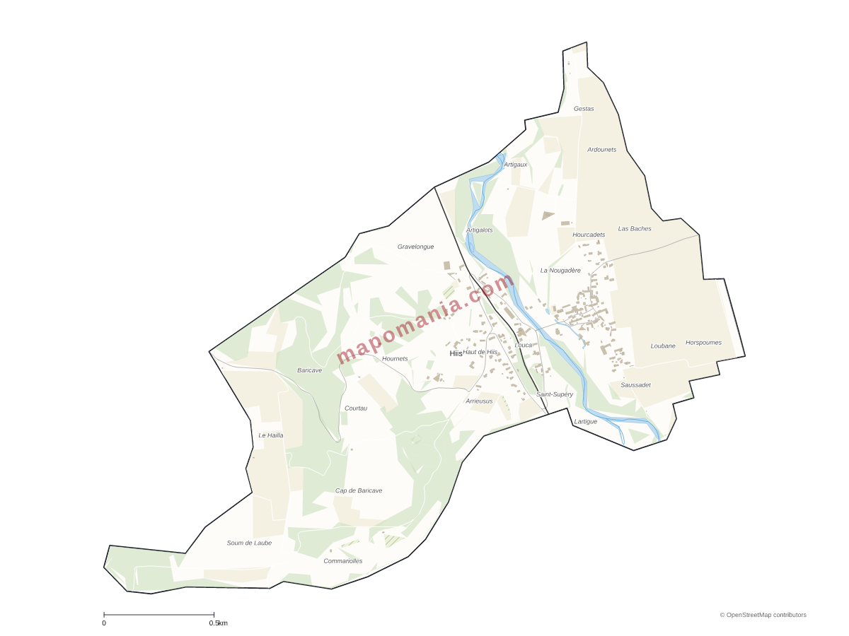 Carte de Hiis à personnaliser