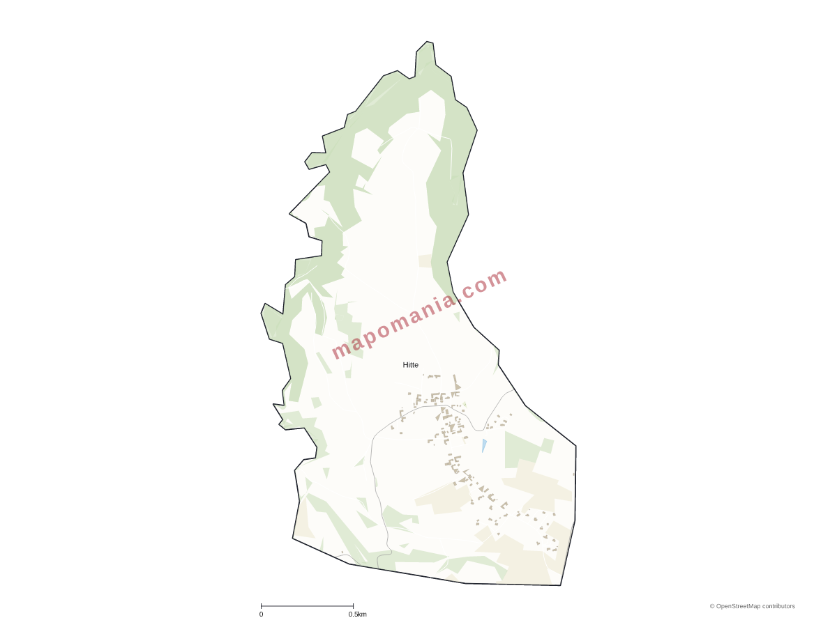 Carte de Hitte à personnaliser