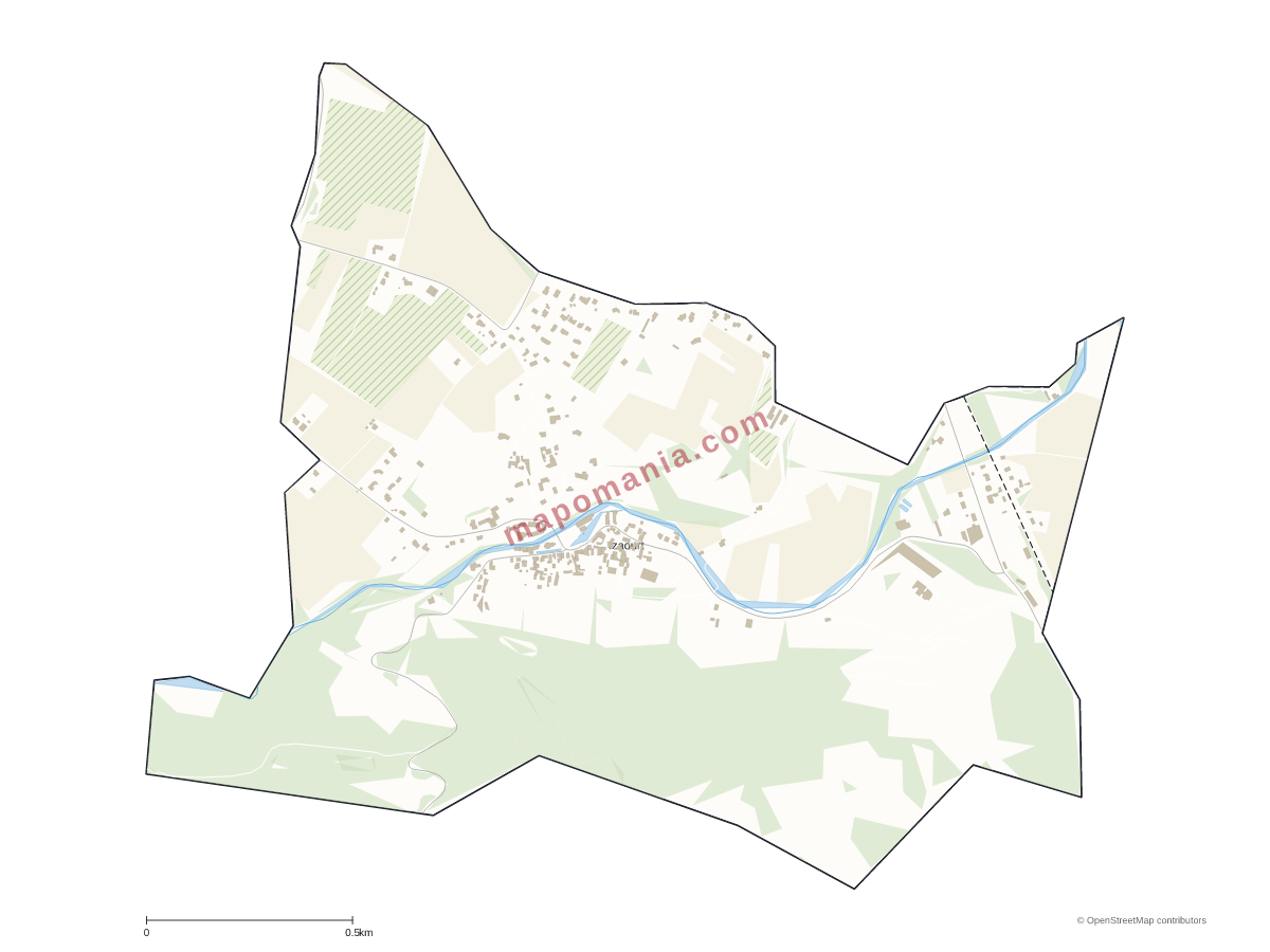 Carte de Izaourt à personnaliser