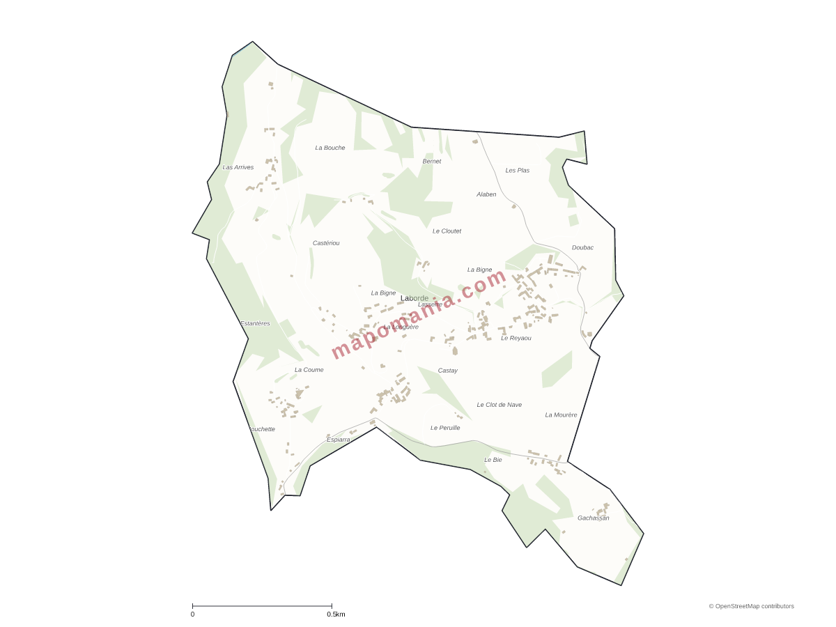 Carte de Laborde à personnaliser