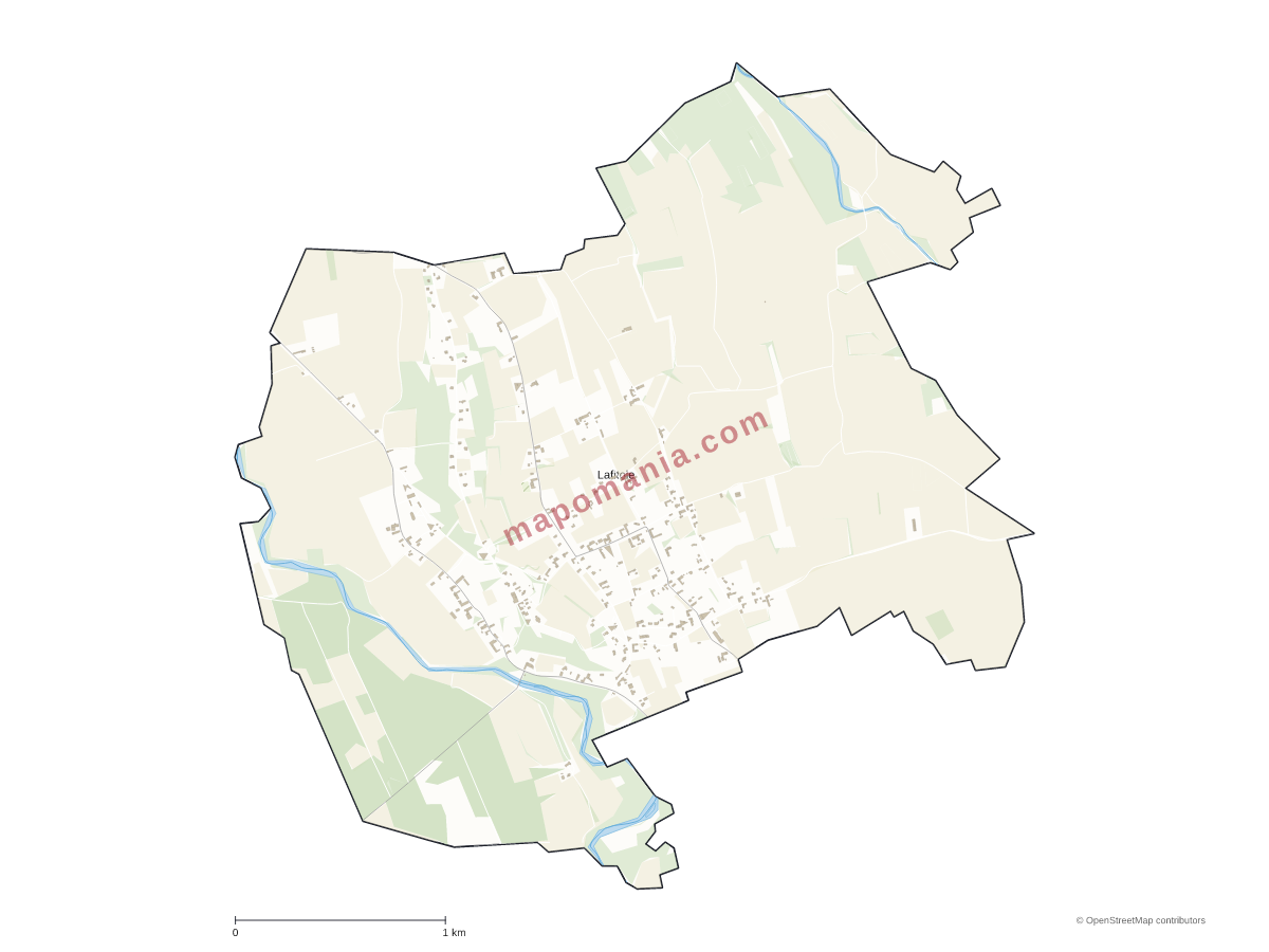 Carte de Lafitole à personnaliser