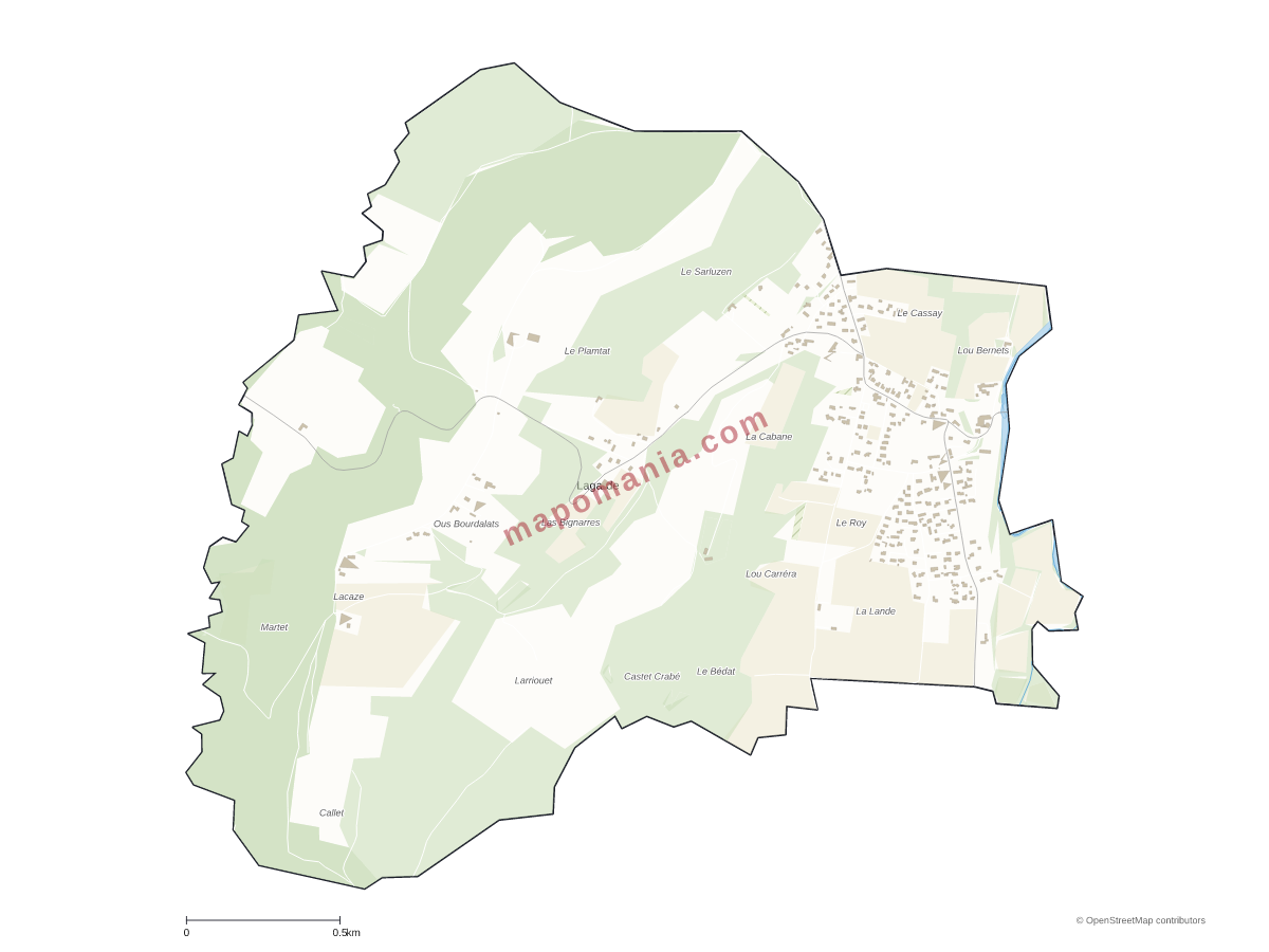 Carte de Lagarde à personnaliser