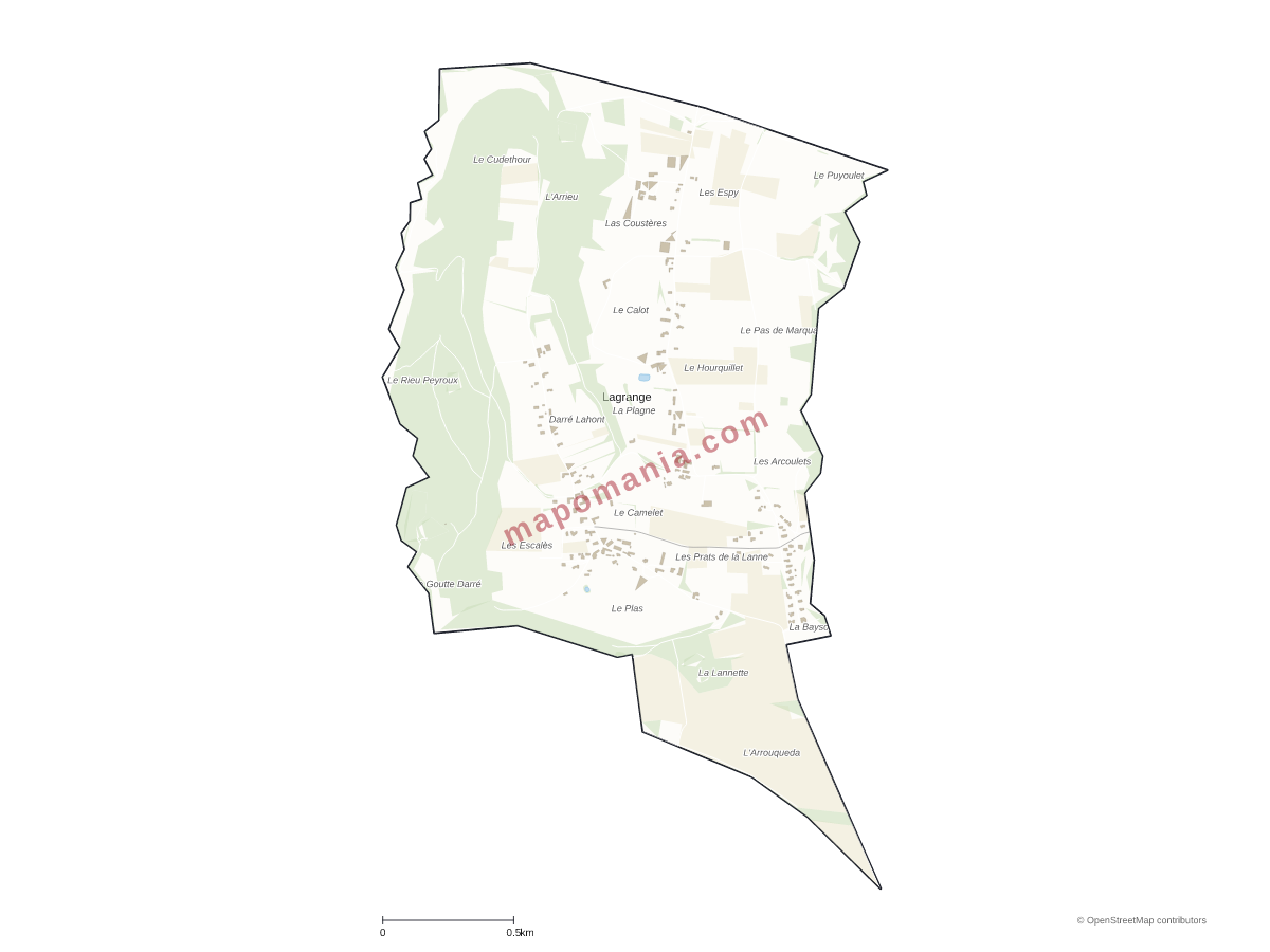 Carte de Lagrange à personnaliser