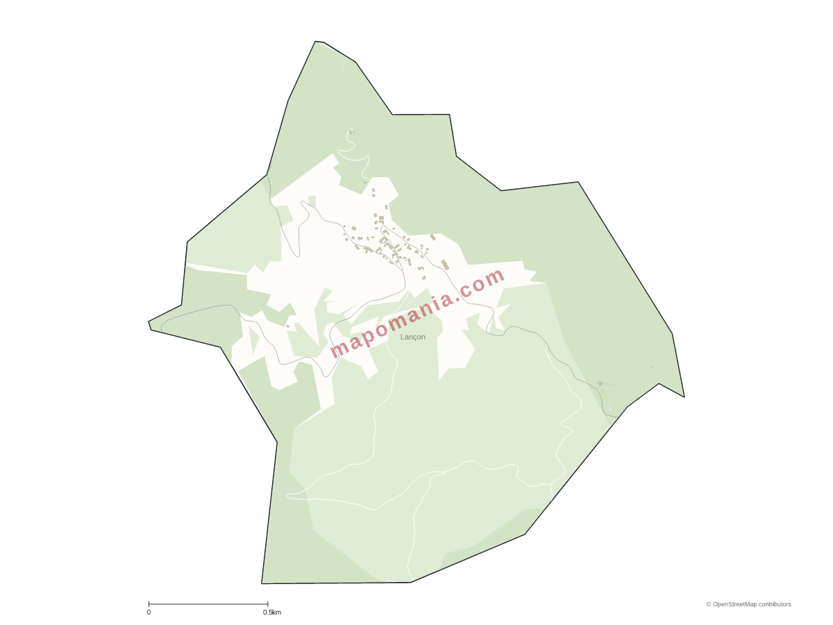 Carte de Lançon à personnaliser