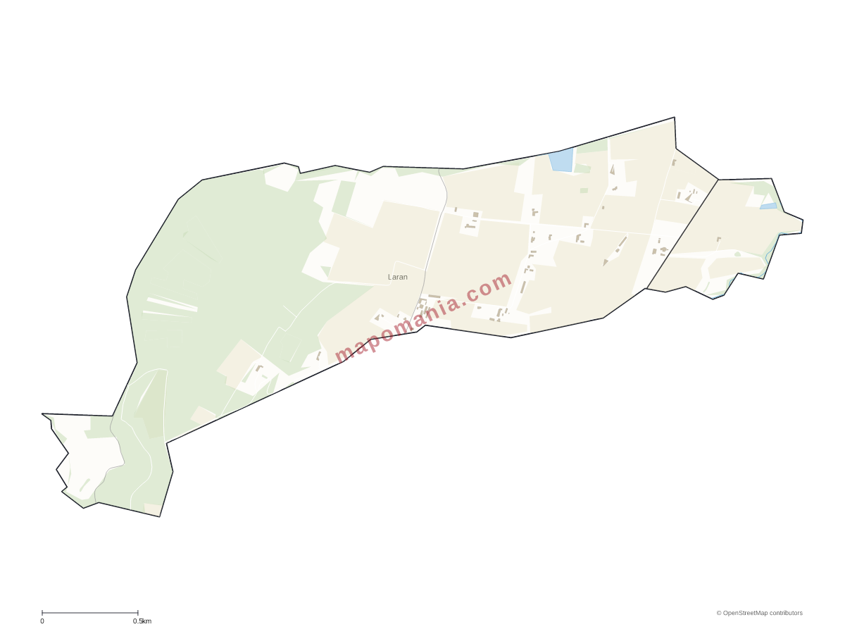 Carte de Laran à personnaliser