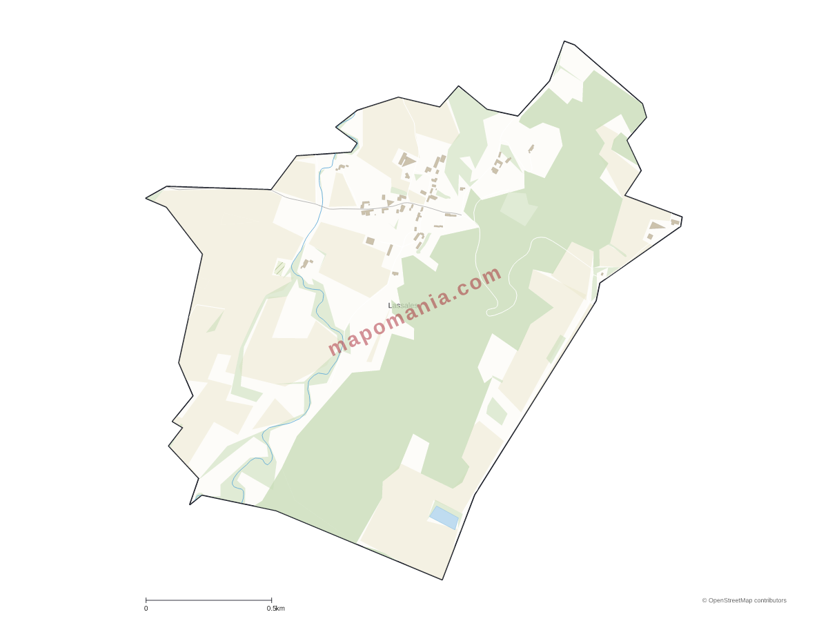 Carte de Lassales à personnaliser