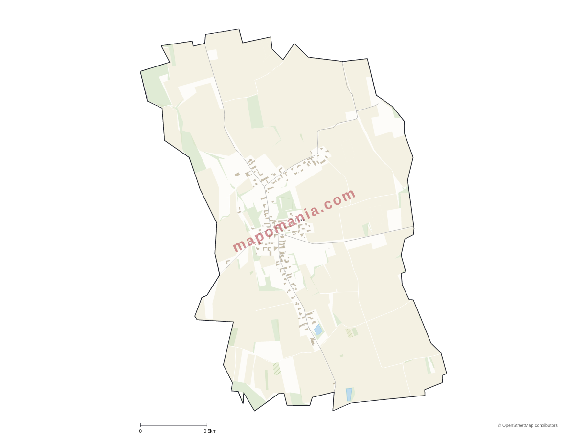 Carte de Liac à personnaliser