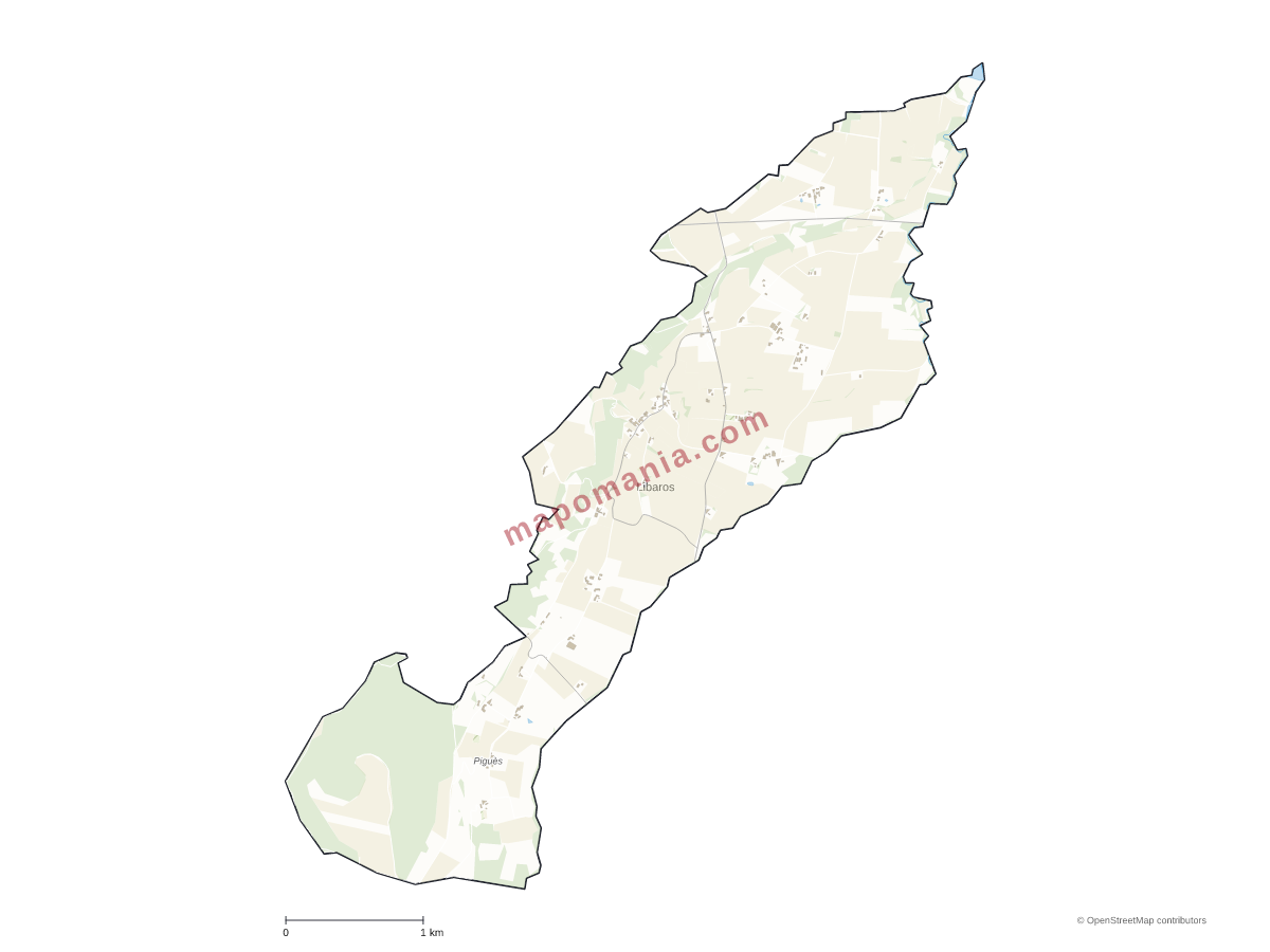 Carte de Libaros à personnaliser