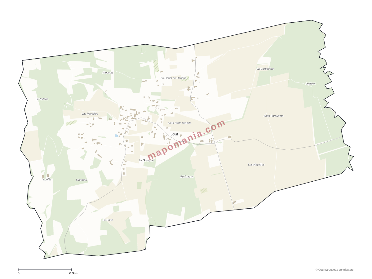 Carte de Louit à personnaliser