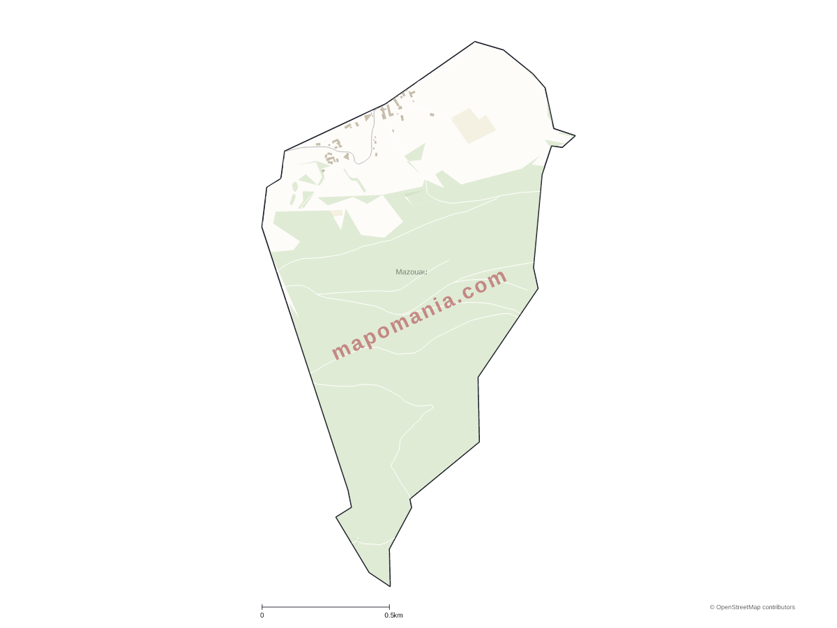 Carte de Mazouau à personnaliser