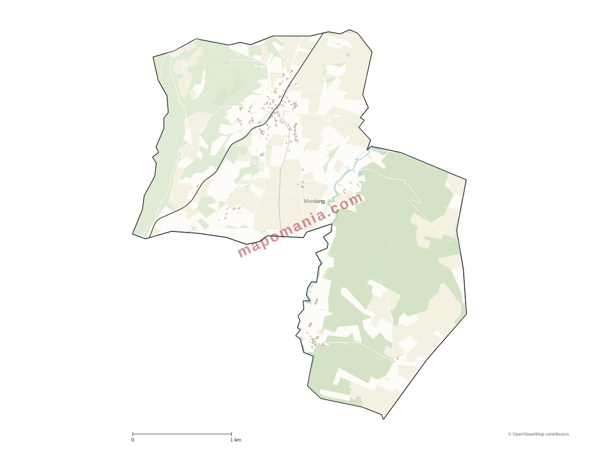 Carte de Monlong à personnaliser
